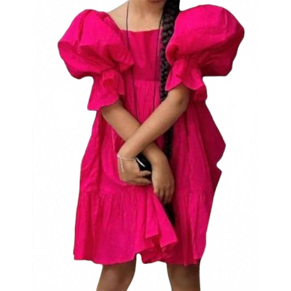 NEW ERIKA PEÑA aja mini dress in fuchsia
